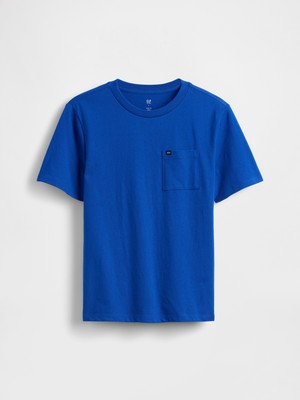 Gap Erkek Çocuk Koyu Mavi Pocket T-Shirt