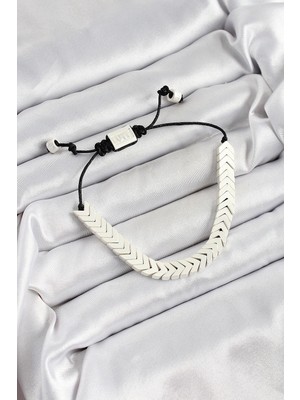 Zayka Mey Ithalat® Pirinç Asansörlü Beyaz Juju Kadın Bileklik