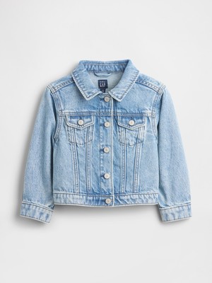 Gap Kız Bebek Mavi Heart Denim Ceket