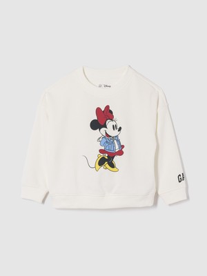 Gap Kız Bebek Beyaz Vintagesoft Fransız Havlu Kumaş Sweatshirt