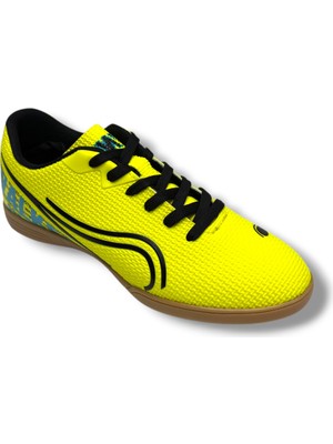 Walked 233-26 Futsal Erkek Salon Futbol Ayakkabı Sarı Siyah