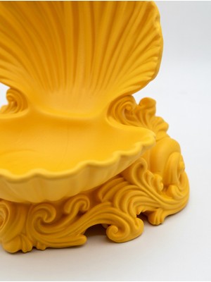 My Craft 3D MYCRAFT3D Deniz Kabuğu Tasarımlı Takı Standı - Dekoratif Mücevher Düzenleyici - Desenli Estetik Masa Üstü Obje