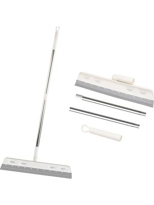 İlanib Ticaret Uzun Saplı Duş Sıyırıcı, Dayanıklı Profesyonel Köpük Su Sileceği Zemin, Çıkarılabilir Zemin Sileceği Cam Sileceği, Banyo, Pencere, Banyo, Mutfak Temizliği Için Uygun (Gri)