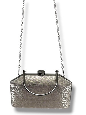 Varol Çanta Varol 745-26 Aynalı Simli Abiye Kadın Çanta