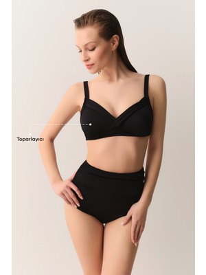 Suwen Kaplı Bantlı Korseli Toparlayıcı Bikini Üst