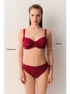 Suwen Balenli Körüklü Toparlayıcı Bikini Üst