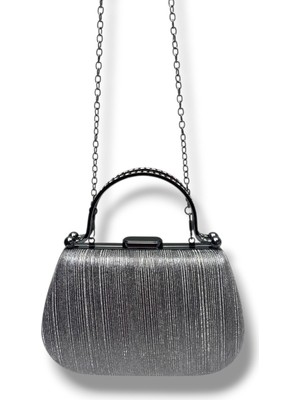 Varol Çanta Varol 746-26 Lazersimli Taşlı Kulp Abiye Kadın Çanta