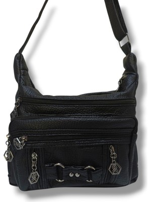 Cakgo 401-26 Yıkama Deri Çok Bölmeli Omuz Askılı Kadın Çanta