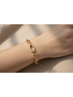 Xuping Jewelry Stil Incisi/xupıng Jewelry Hallow Zirkon Taşlı Bileklik