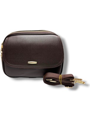 Cakgo 318-26 Deri 3 Bölmeli Çapraz Omuz Askılı Kadın çanta