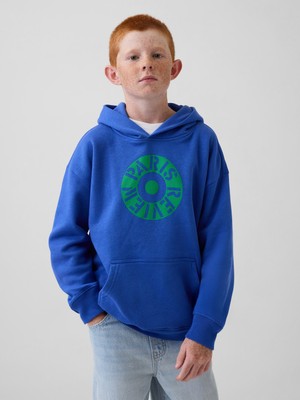 Gap Erkek Çocuk Mavi Robert Indiana Vintagesoft Sweatshirt