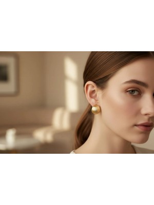 Xupıng Jewelry Tırtıklı Sepet Küpe