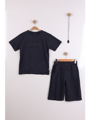 Joy Kids Erkek Çocuk Kolyeli Basic Rahat Takım (11-14YAŞ) (Lacivert)