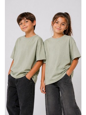 Unisex Basic Kısa Kollu Çocuk T-Shirt