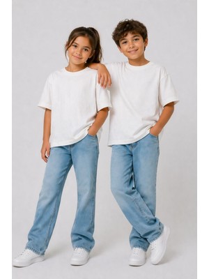 Unisex Basic Kısa Kollu Çocuk T-Shirt