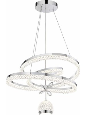 Eray Aydınlatma 6011-500 Tek Toplu Krom LED Avize