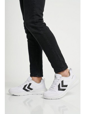 Hummel Beyaz Siyah Fileli Hafif Esnek Unisex Spor Ayakkabı 900887 Hml Nency Iı
