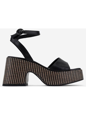 Valmenti Kadın Hakiki Deri Siyah Deri Topuklu Ayakkabı 1141 565 Bn Ayk Y26 Black Leather