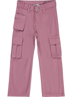 Civil Girls Üç Cepli Kargo 6-9 Yaş Pantolon - Pembe