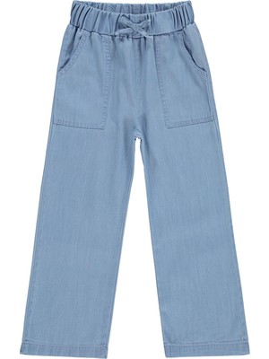 Civil Girls Bol Paça 6-9 Yaş Pantolon Kot - Mavi