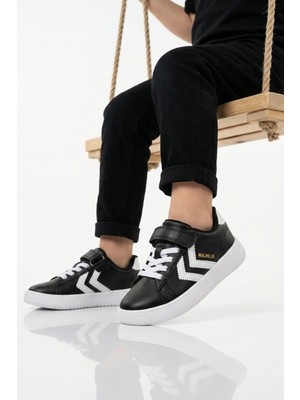 Hummel Siyah Cırtlı Hafif Cilt Unisex Çocuk Spor Ayakkabı 900869 Hml Malmo Jr