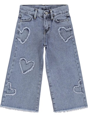 Civil Girls Kalpli 2-5 Yaş Pantolon Kot - Mavi