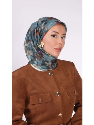 Lo'cella Pamuklu Soft Eşarp 4559-9 Deniz Mavisi