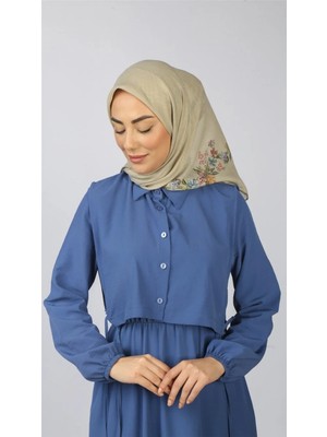 Lo'cella Pamuklu Soft Eşarp 4556-7 Bej