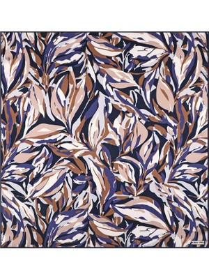 Bursa İpek Mor Viva Desen Ipek Mendil