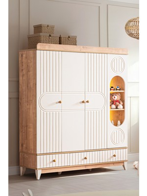 Setay Gardırop, Klas 4 Kapaklı 3 Çekmeceli Dolap