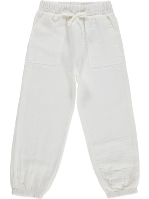 Civil Girls Jogger 6-9 Yaş Pantolon - Beyaz