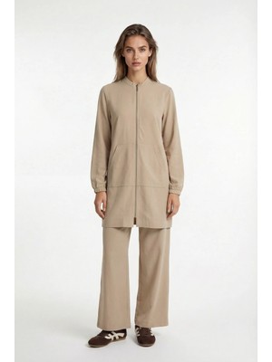 ALLDAY Bej-Pis Dikişli Eşofman Takımı