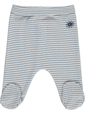 Civil Baby Çizgili 1-9 Ay Tek Alt Bebe - Ekru