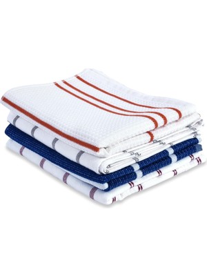 İlanib Ticaret Pamuklu Mutfak, Aşçı Havlusu, 50 x 79 Cm, 4'lü Set