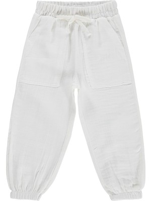 Civil Girls Jogger 2-5 Yaş Pantolon - Beyaz