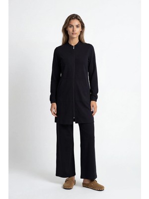 ALLDAY Siyah-Pis Dikişli Eşofman Takımı