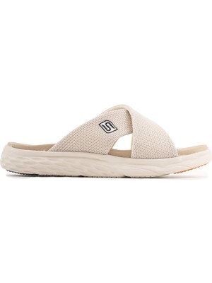 Sandal Spor Erkek Çapraz Bant Spor Terlik SS001-0598 Bej