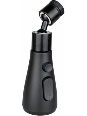 İlanib Ticaret Kınetex 360° Dönebilen, 3 Modlu, Siyah Musluk Ucu, Yağmur Püskürtme Borulu, KTX-3289