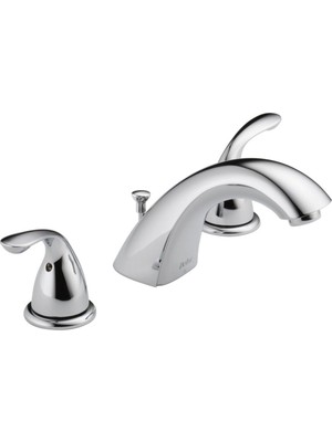 İlanib Ticaret Musluk 3530LF-MPU Iki Kulplu Breitgefaechert Banyo Musluk, Krom