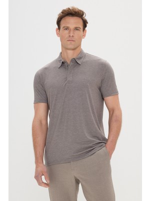 Altınyıldız Classics Slim Fit Dar Kesim Polo Yaka Jakarlı Tişört