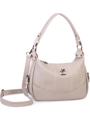 Nas Bag Kadın Omuz ve Çapraz Çanta Kum Victoria