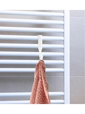 İlanib Ticaret 12 Adet Çok Amaçlı Askı – Kapı Arkası, Dolap, Çekmece ve Havlupan Uyumlu, Mutfak ve Banyo Için Pratik Plastik Askı, Kalorifer Peteğine Asılabilir Seti