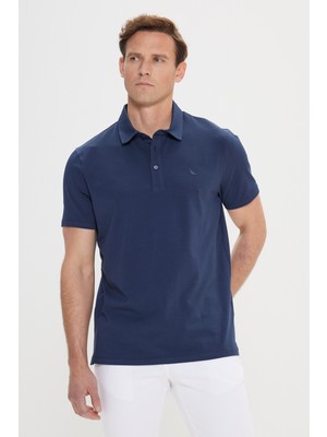 Altınyıldız Classics %100 Pamuk Polo Yaka Slim Fit Dar Kesim Tişört