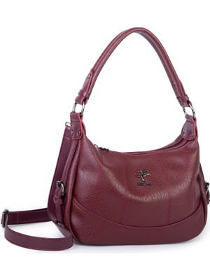 Nas Bag Kadın Omuz ve Çapraz Çanta Bordo Victoria