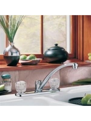 İlanib Ticaret 2102LF Klasik Iki Saplı Mutfak Musluğu, Krom