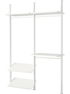 IKEA Elvarlı Beyaz Açık Gardırop