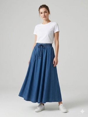 Centilmen Sedna Beli Lastikli Mevlana Etek 7403