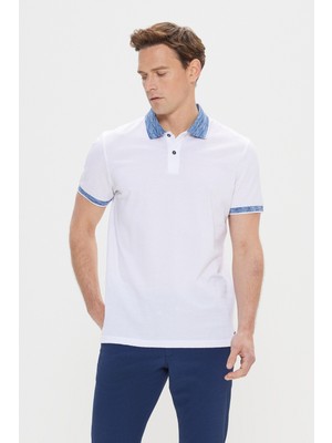 Altınyıldız Classics Slim Fit Dar Kesim %100 Pamuk Jakarlı Polo Yaka Tişört