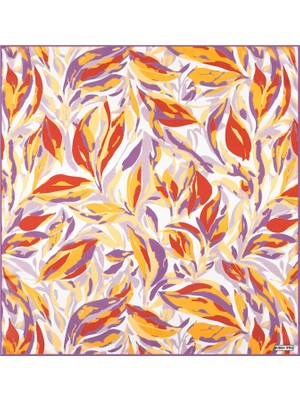 Bursa İpek Lila Viva Desen Ipek Mendil