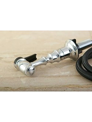 İlanib Ticaret Gourmetier KBSPR11 Mutfak Bataryası Püskürtücü, Parlak Krom